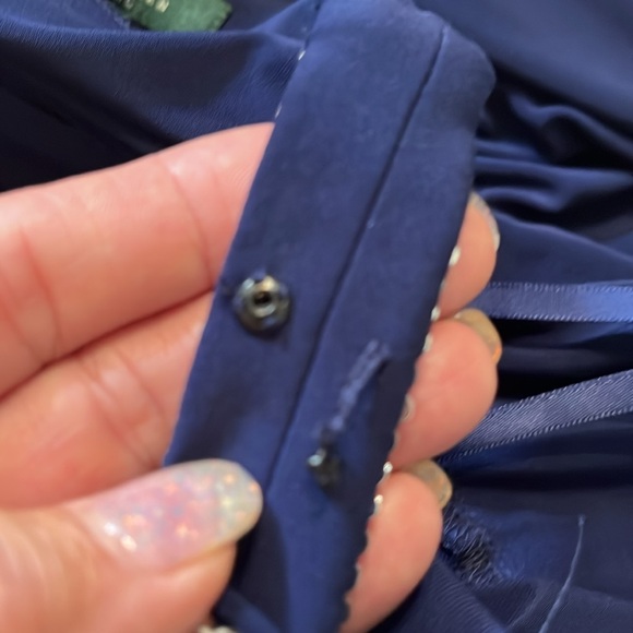 Ralph Lauren evening size 4, navy blue classic gown - Picture 6 of 6